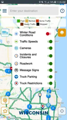 511 Wisconsin android App screenshot 1